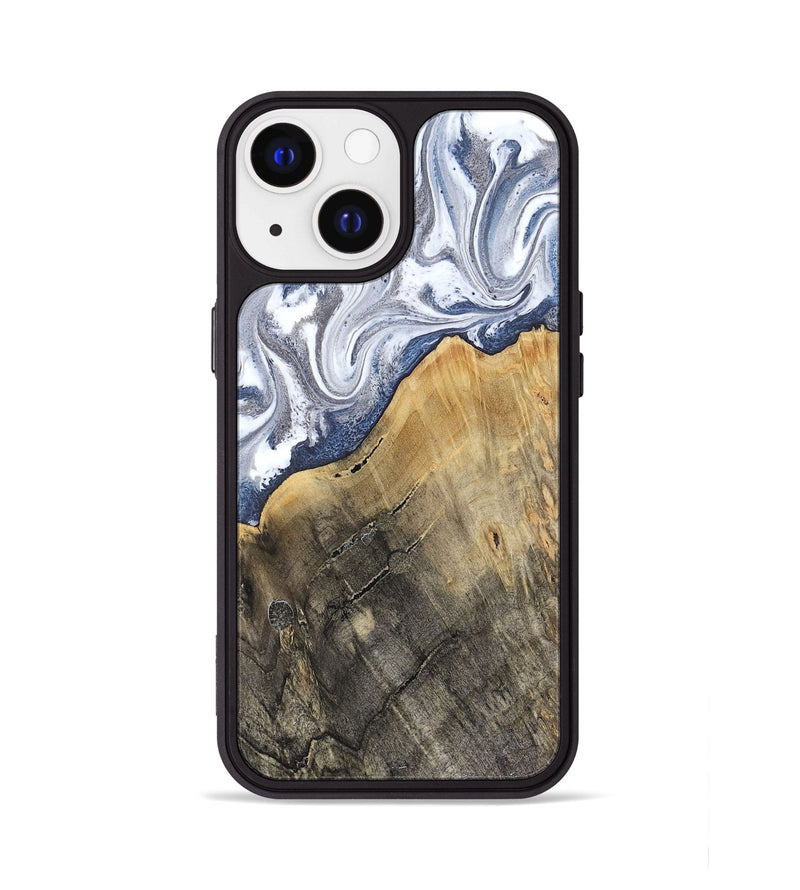 iPhone 13 Wood Phone Case - Stevie (Blue, 816370)