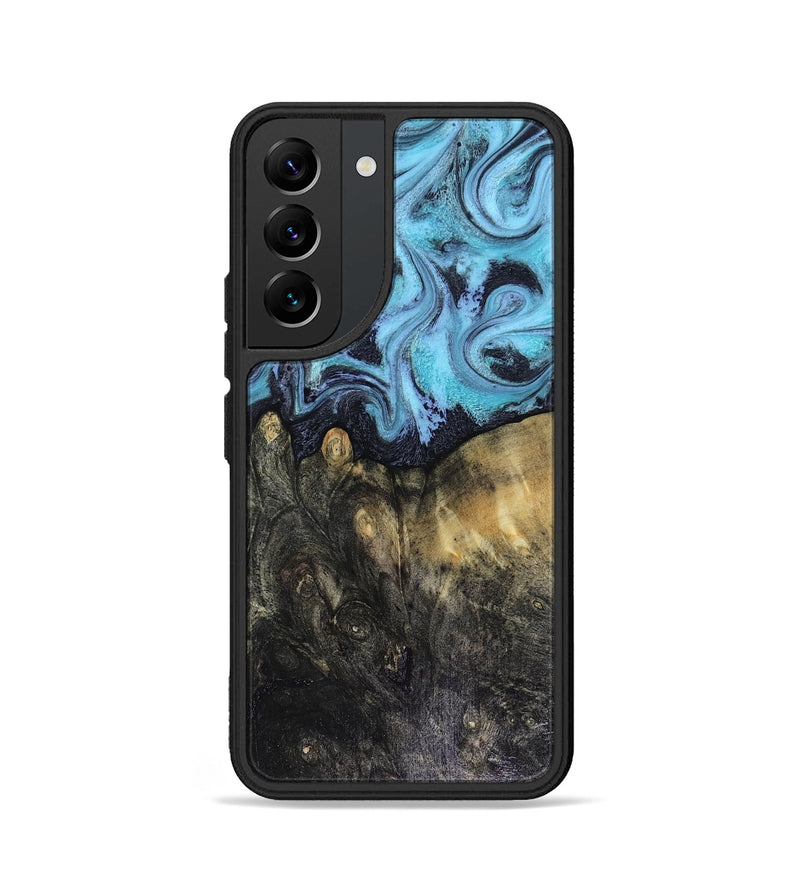 Galaxy S22 Wood Phone Case - Jacque (Blue, 816372)