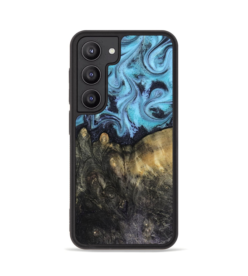 Galaxy S23 Wood Phone Case - Jacque (Blue, 816372)