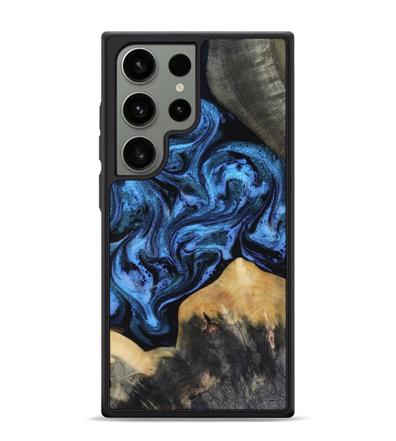 Galaxy S24 Ultra Wood Phone Case - Arsenio (Blue, 816375)