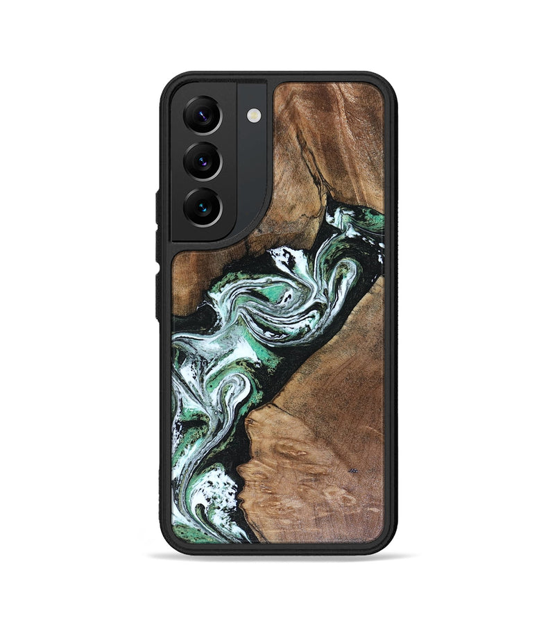 Galaxy S22 Wood Phone Case - Keira (Green, 816382)