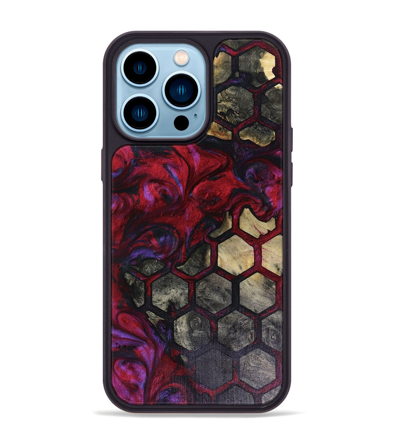iPhone 14 Pro Max Wood Phone Case - Arrie (Pattern, 816389)