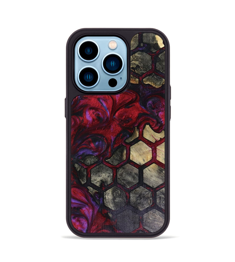 iPhone 14 Pro Wood Phone Case - Arrie (Pattern, 816389)