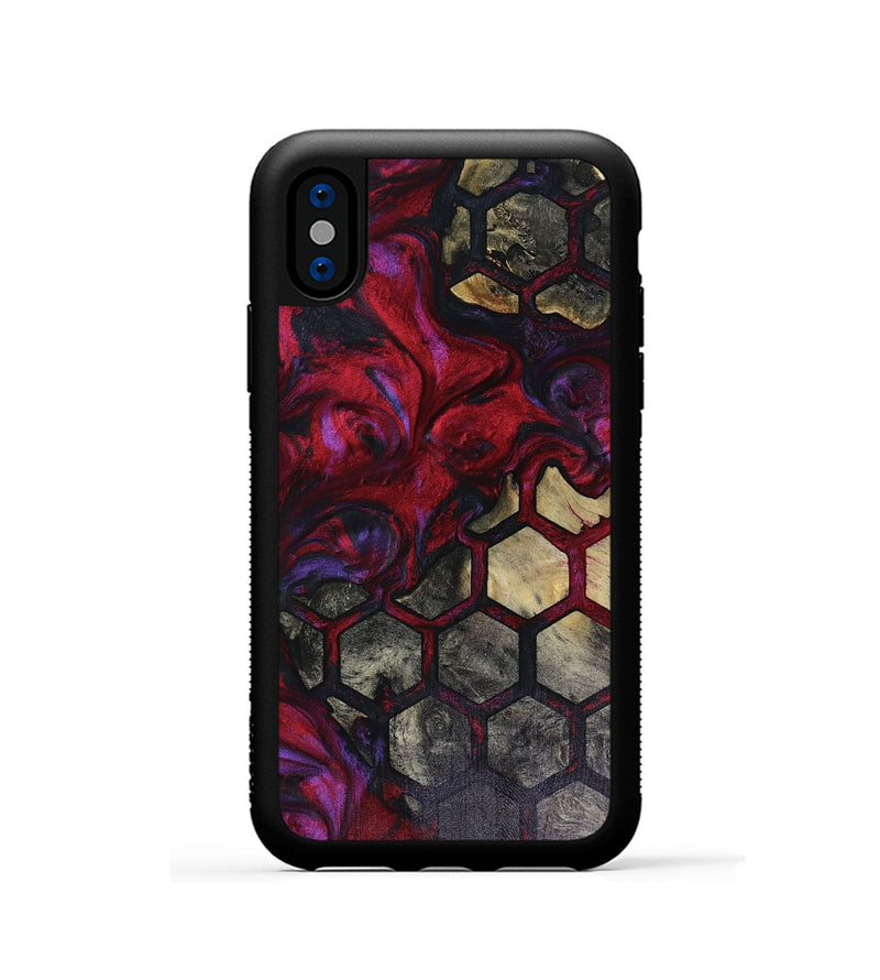 iPhone Xs Wood Phone Case - Arrie (Pattern, 816389)