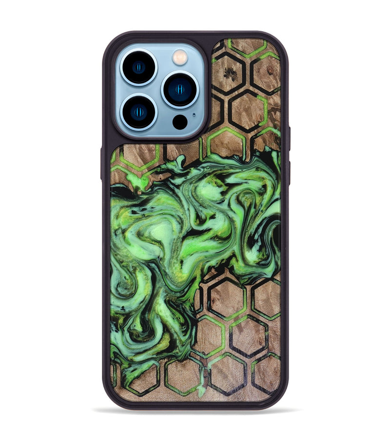 iPhone 14 Pro Max Wood Phone Case - Kalani (Pattern, 816397)