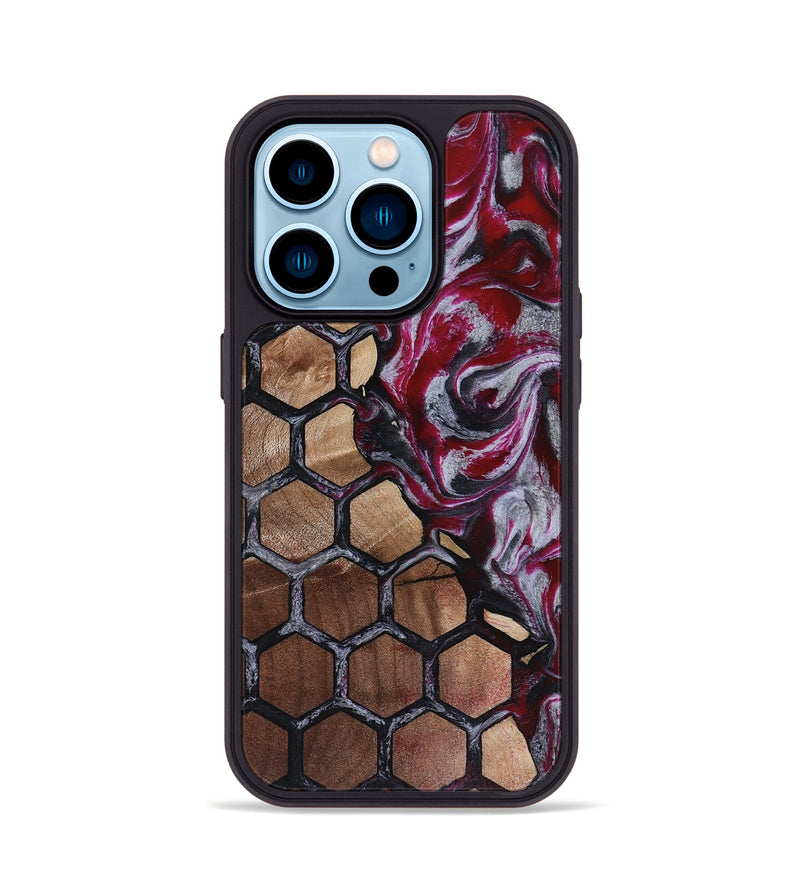 iPhone 14 Pro Wood Phone Case - Brennan (Pattern, 816398)