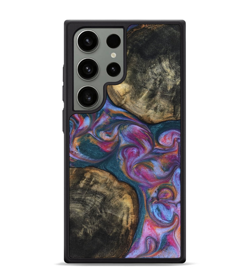 Galaxy S24 Ultra Wood Phone Case - Maurine (Blue, 816402)
