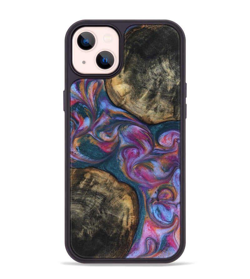 iPhone 14 Plus Wood Phone Case - Maurine (Blue, 816402)