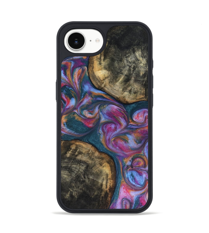iPhone 16e Wood Phone Case - Maurine (Blue, 816402)