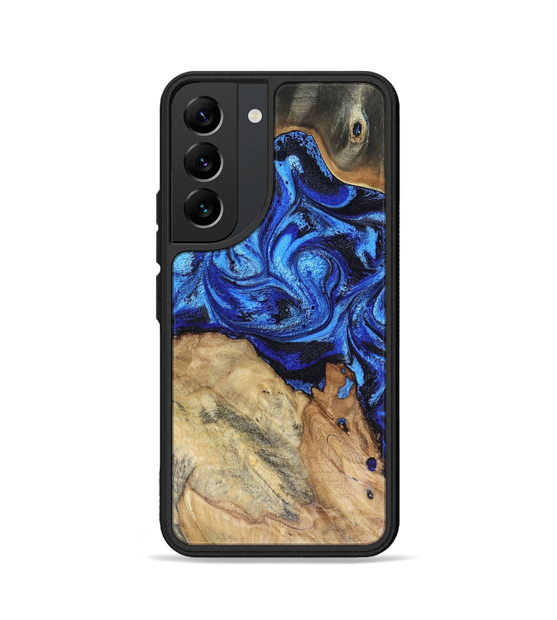 Galaxy S22 Wood Phone Case - Rivka (Blue, 816404)
