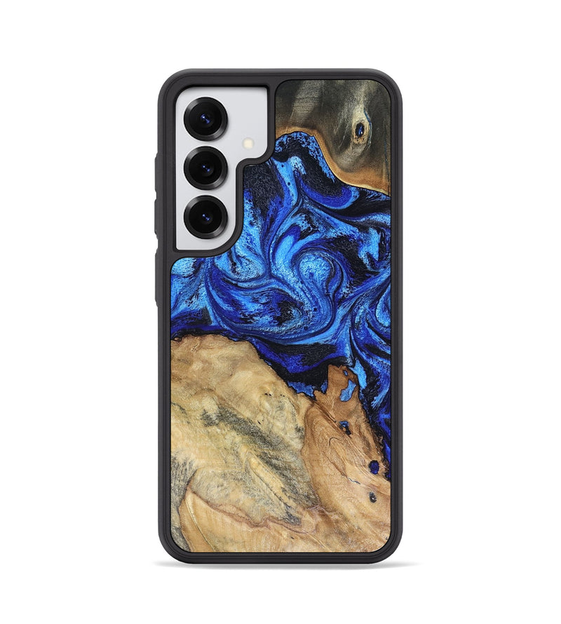 Galaxy S25 Wood Phone Case - Rivka (Blue, 816404)