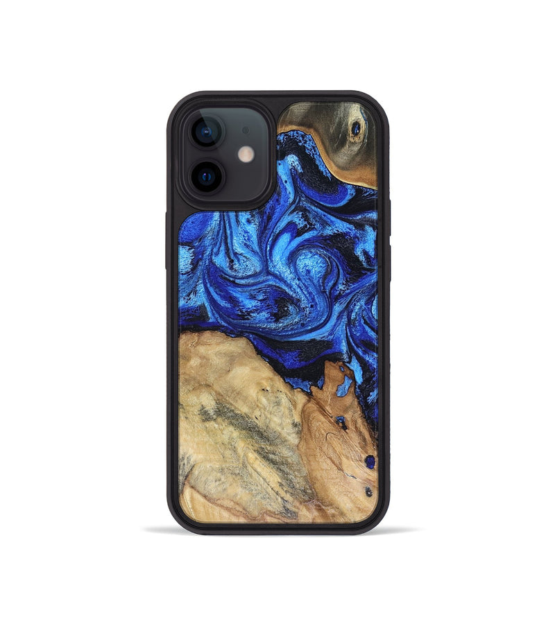 iPhone 12 mini Wood Phone Case - Rivka (Blue, 816404)
