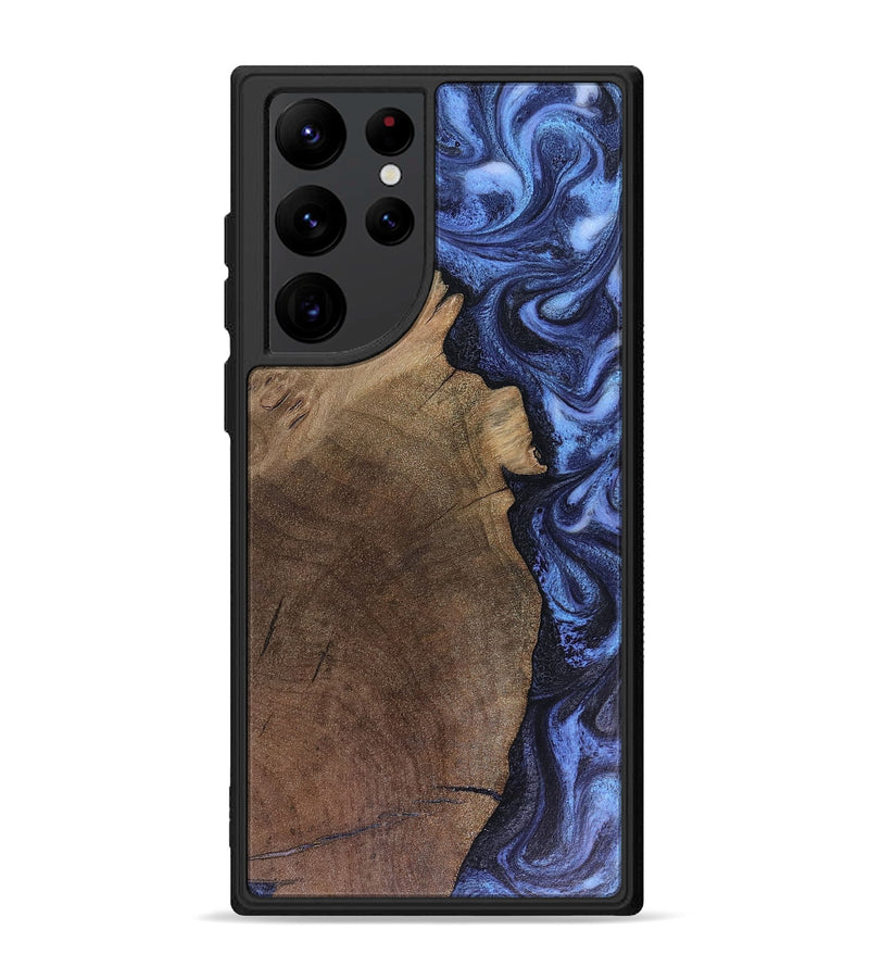 Galaxy S22 Ultra Wood Phone Case - Hampton (Blue, 816405)