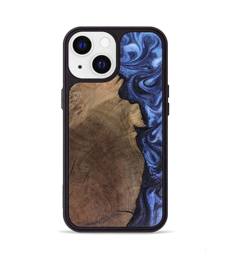 iPhone 13 Wood Phone Case - Hampton (Blue, 816405)