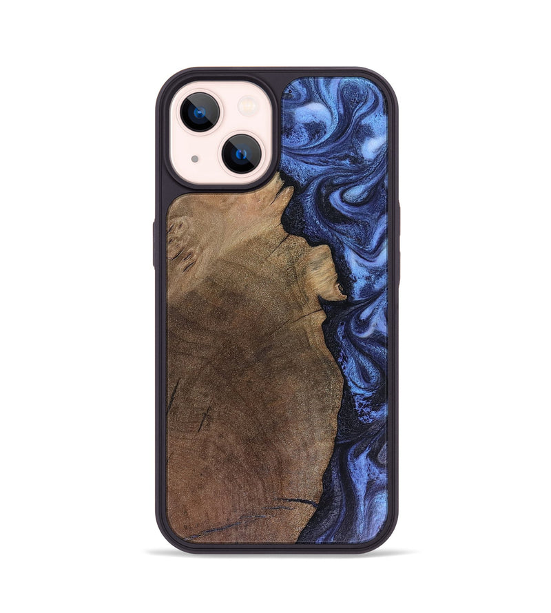 iPhone 14 Wood Phone Case - Hampton (Blue, 816405)
