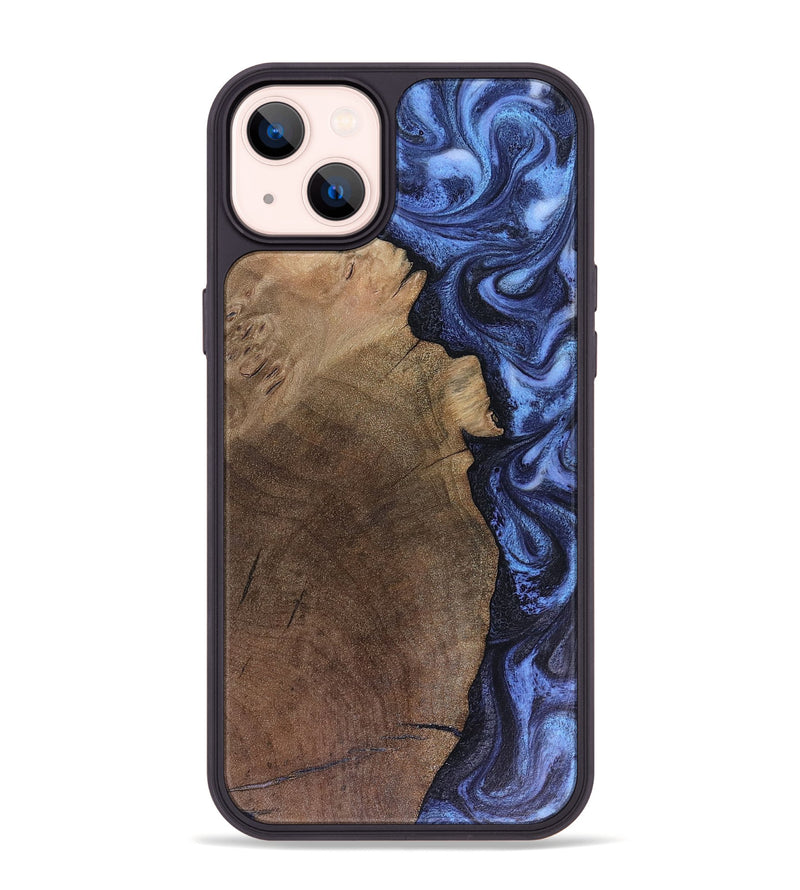 iPhone 14 Plus Wood Phone Case - Hampton (Blue, 816405)