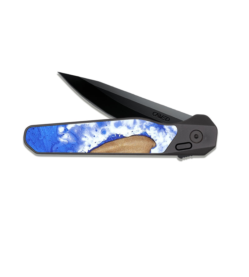 EDC Dark Slate Wood Pocket Knife - Curt (Coastal, 816429)