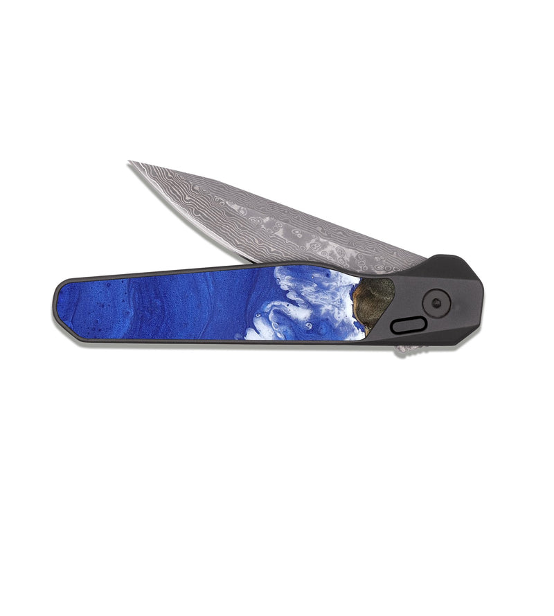EDC Dark Damascus Wood Pocket Knife - Gustavo (Coastal, 816439)