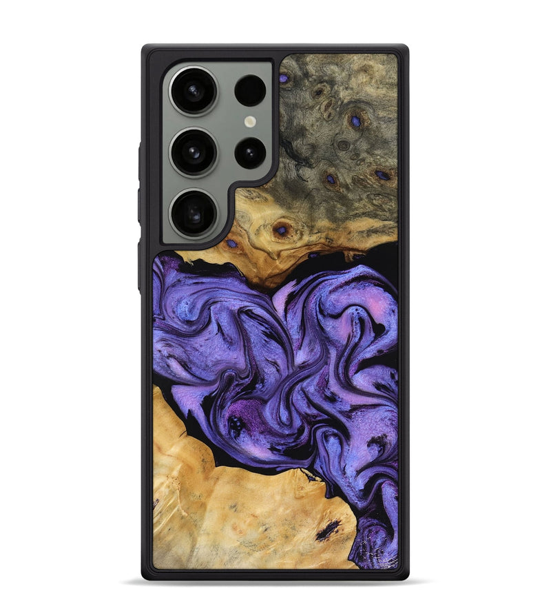 Galaxy S24 Ultra Wood Phone Case - Bennie (Purple, 816457)