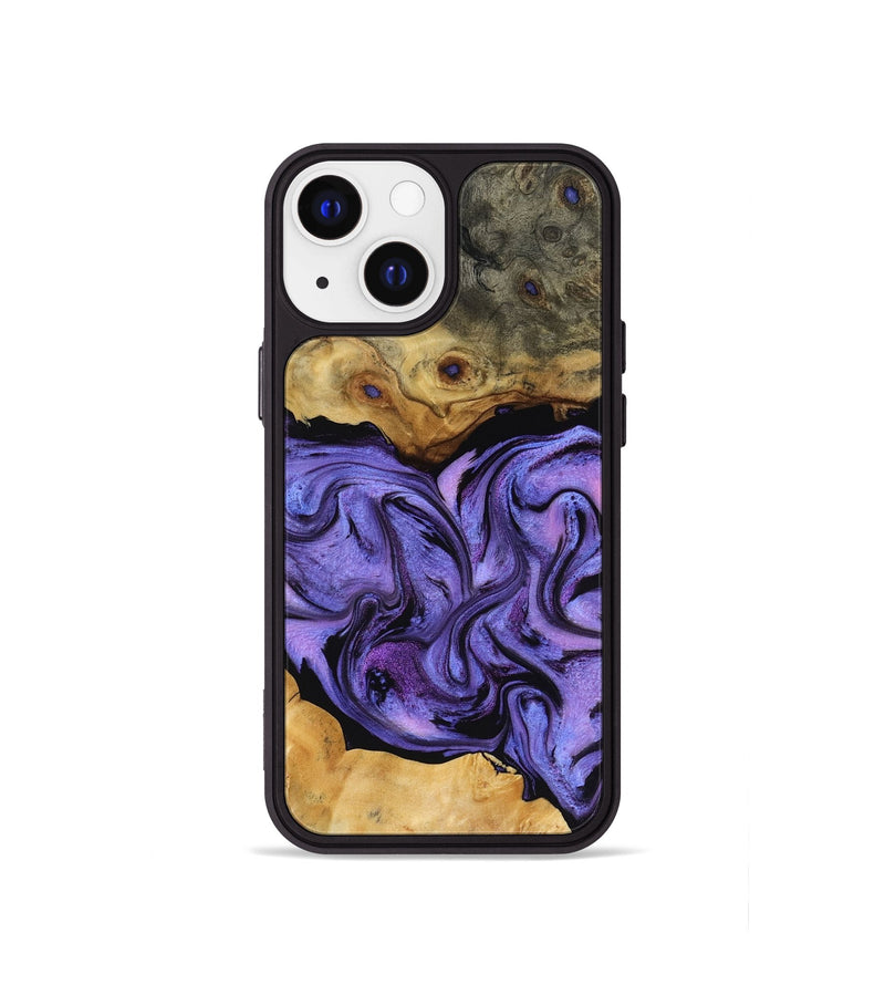 iPhone 13 mini Wood Phone Case - Bennie (Purple, 816457)