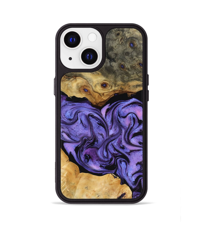 iPhone 13 Wood Phone Case - Bennie (Purple, 816457)
