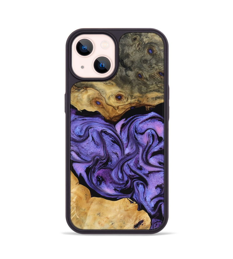 iPhone 14 Wood Phone Case - Bennie (Purple, 816457)