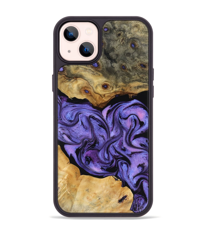 iPhone 14 Plus Wood Phone Case - Bennie (Purple, 816457)