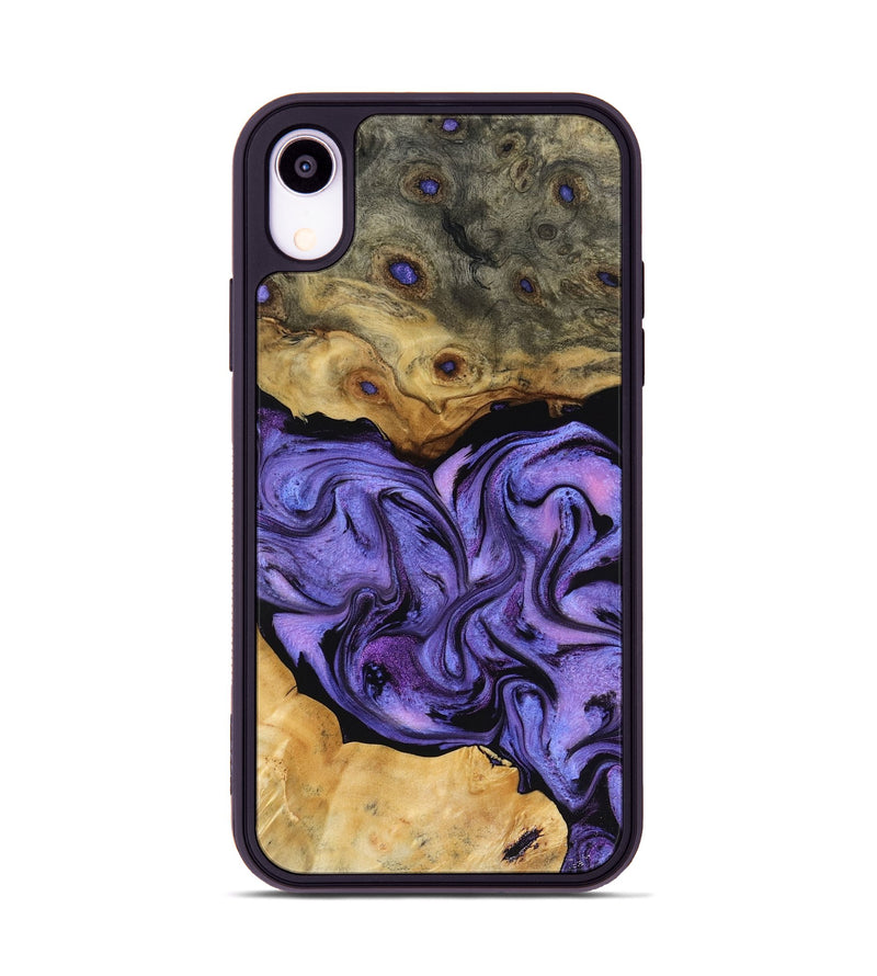 iPhone Xr Wood Phone Case - Bennie (Purple, 816457)