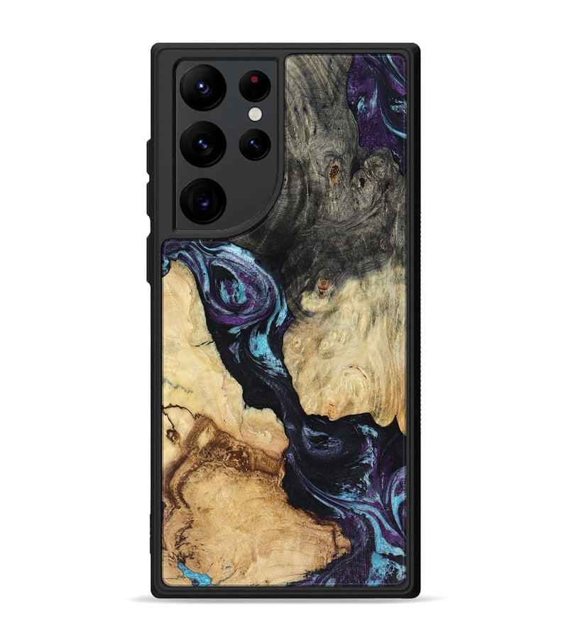 Galaxy S22 Ultra Wood Phone Case - Ethan (Purple, 816458)
