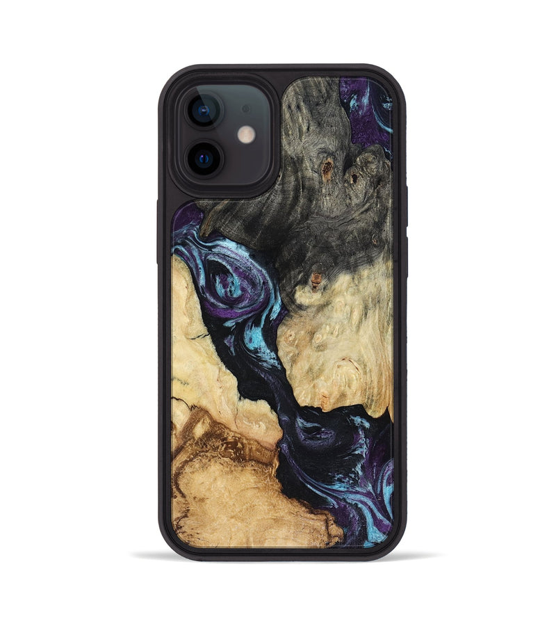 iPhone 12 Wood Phone Case - Ethan (Purple, 816458)