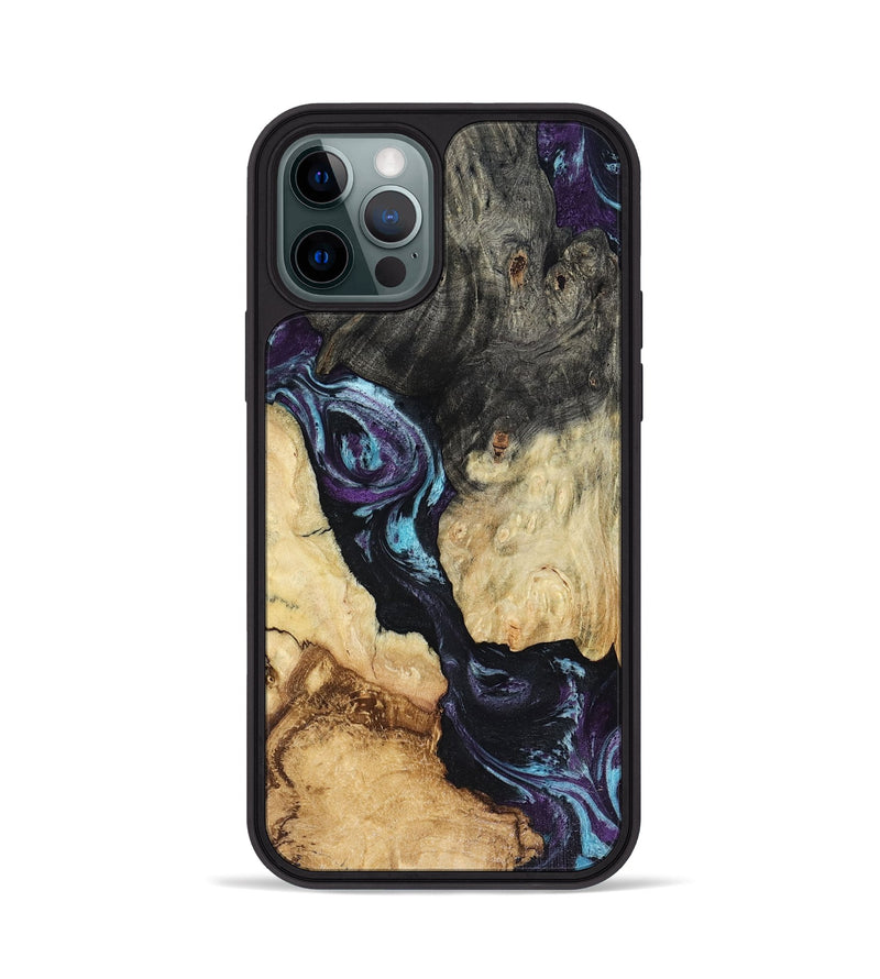 iPhone 12 Pro Wood Phone Case - Ethan (Purple, 816458)
