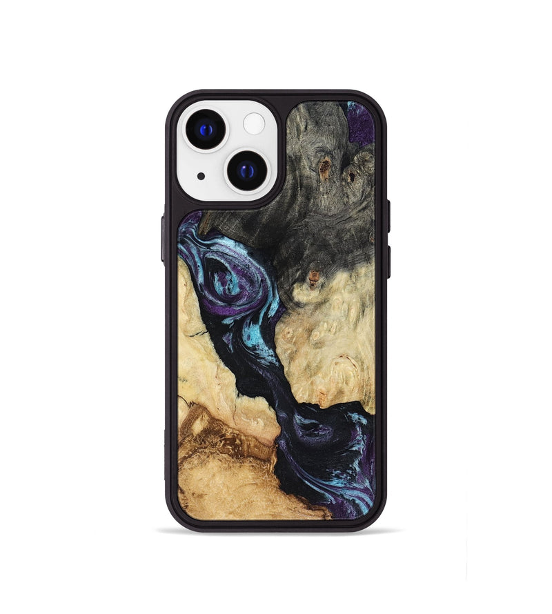 iPhone 13 mini Wood Phone Case - Ethan (Purple, 816458)