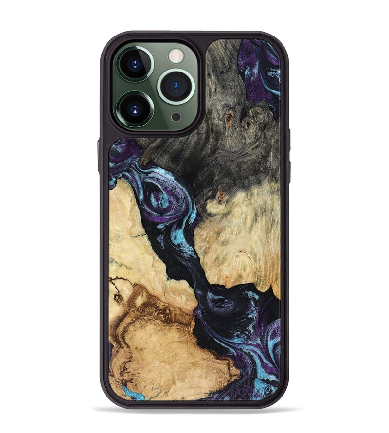 iPhone 13 Pro Max Wood Phone Case - Ethan (Purple, 816458)
