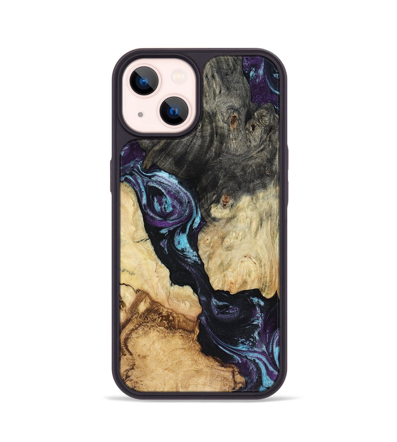 iPhone 14 Wood Phone Case - Ethan (Purple, 816458)