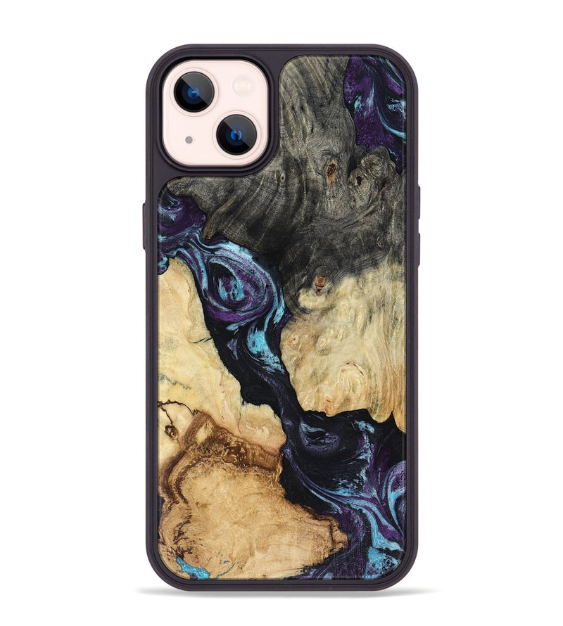 iPhone 14 Plus Wood Phone Case - Ethan (Purple, 816458)