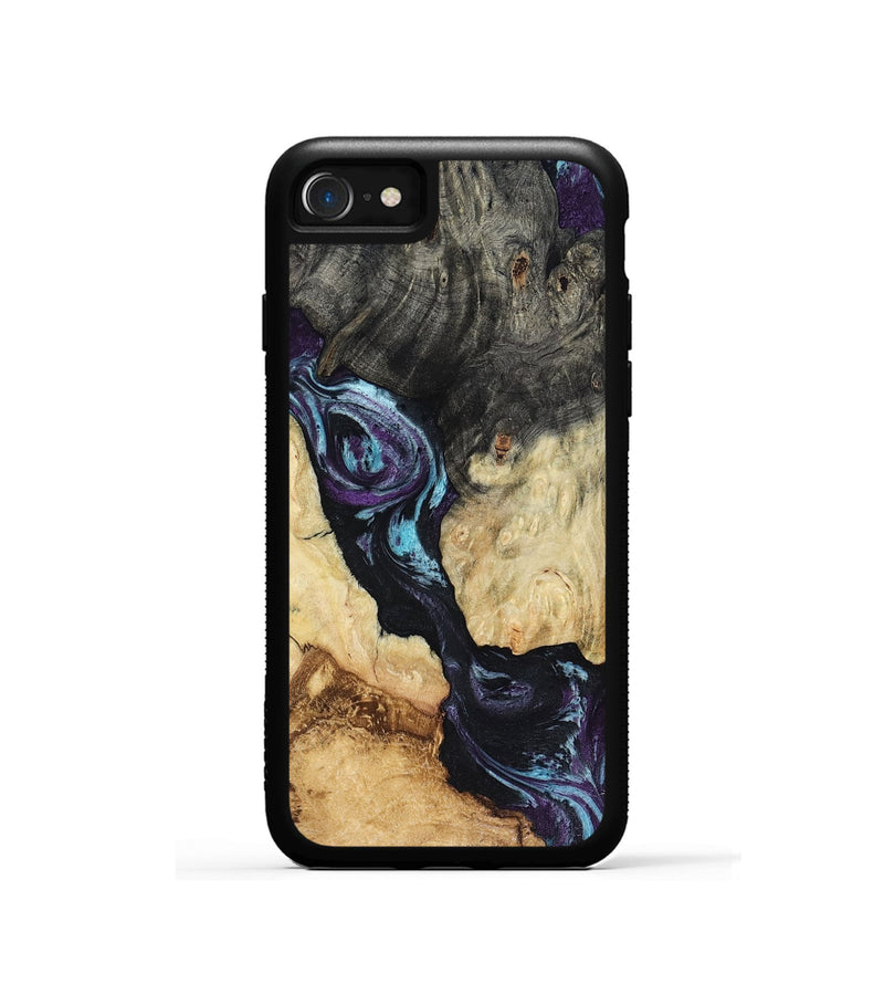 iPhone SE Wood Phone Case - Ethan (Purple, 816458)