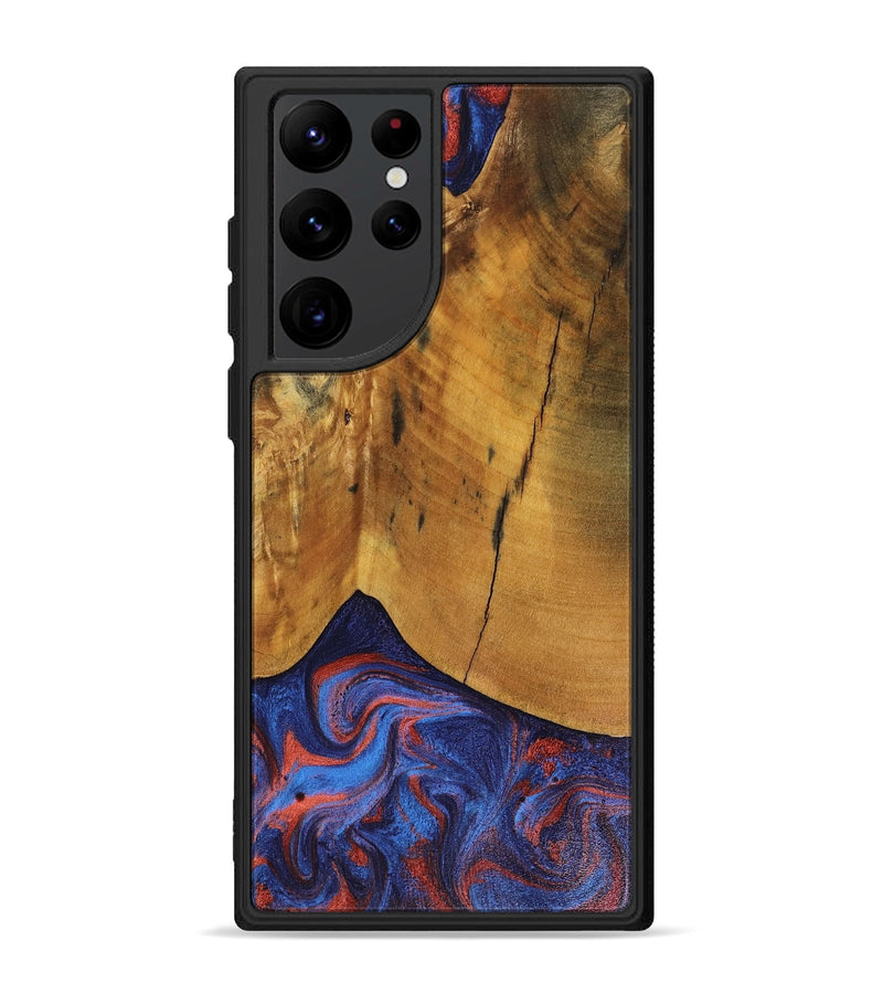 Galaxy S22 Ultra Wood Phone Case - Benny (Red, 816465)