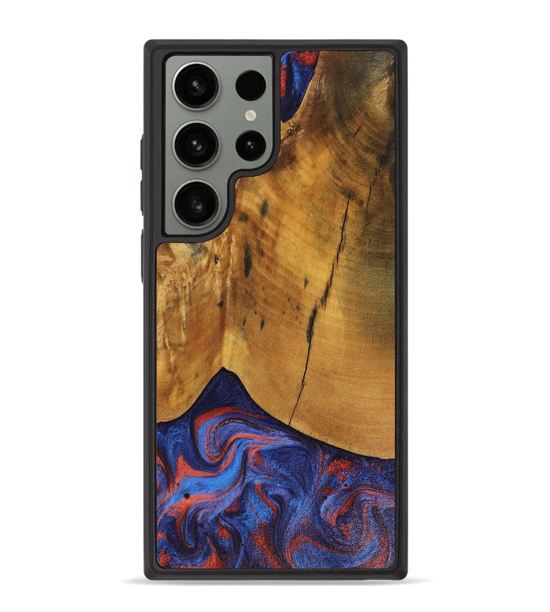 Galaxy S23 Ultra Wood Phone Case - Benny (Red, 816465)