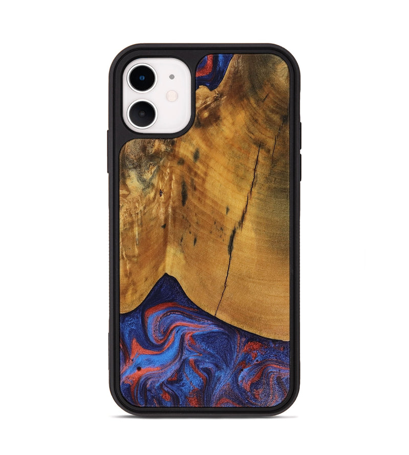 iPhone 11 Wood Phone Case - Benny (Red, 816465)