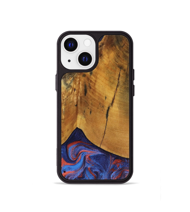 iPhone 13 mini Wood Phone Case - Benny (Red, 816465)