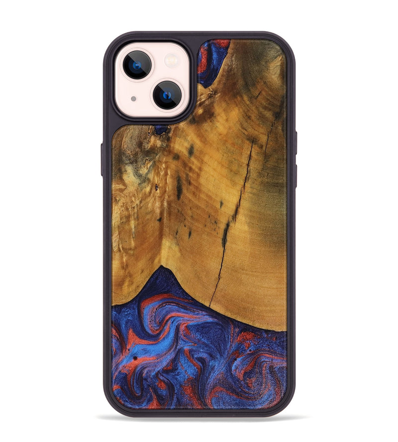 iPhone 14 Plus Wood Phone Case - Benny (Red, 816465)