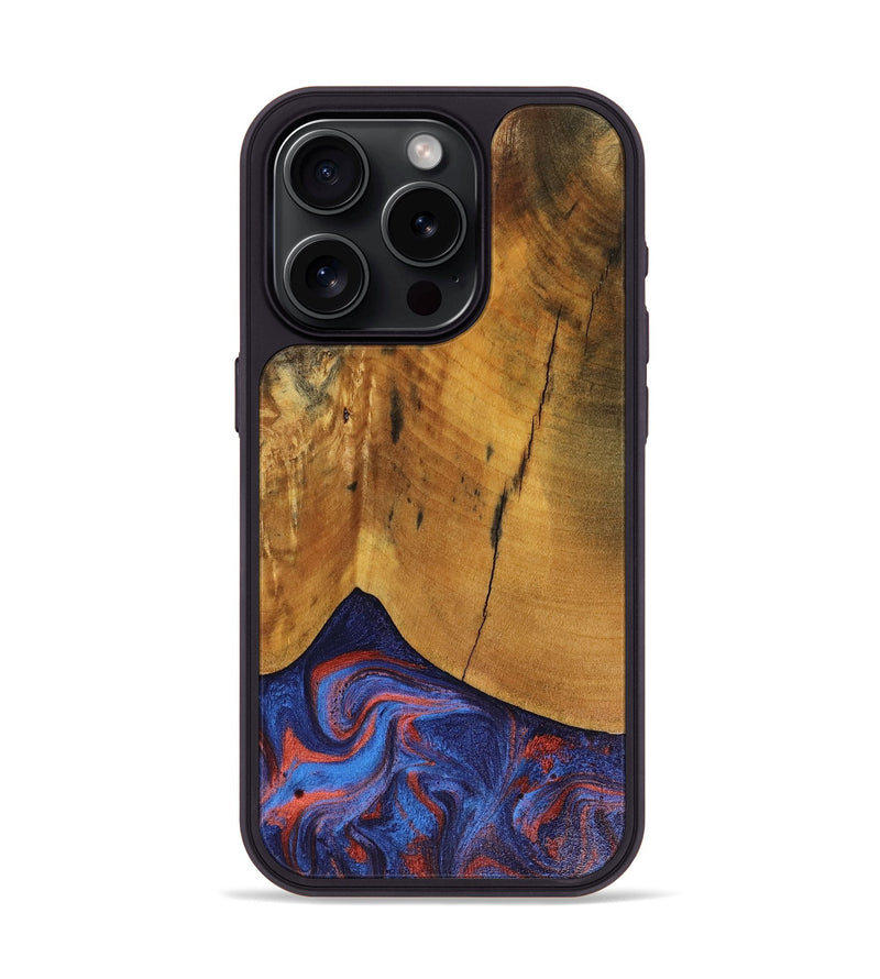 iPhone 15 Pro Wood Phone Case - Benny (Red, 816465)