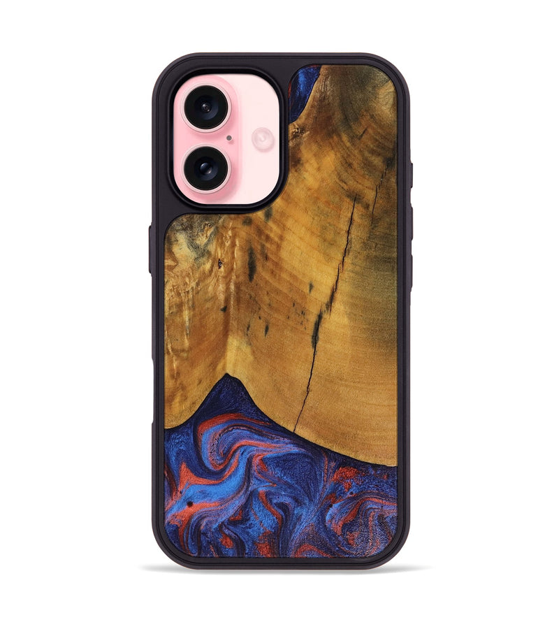 iPhone 16 Wood Phone Case - Benny (Red, 816465)
