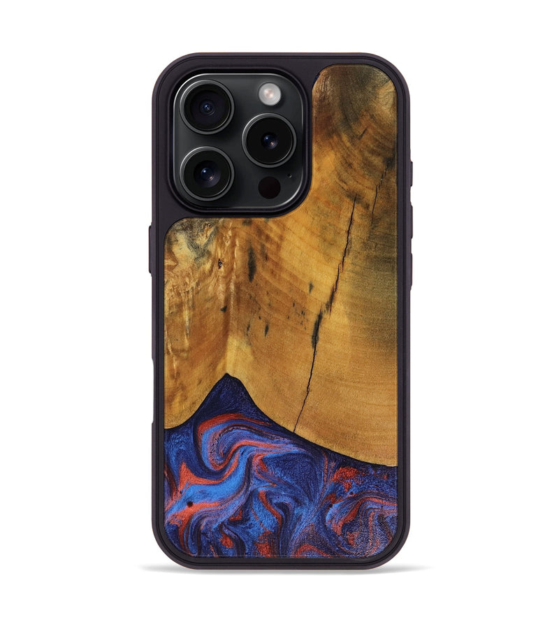 iPhone 16 Pro Wood Phone Case - Benny (Red, 816465)