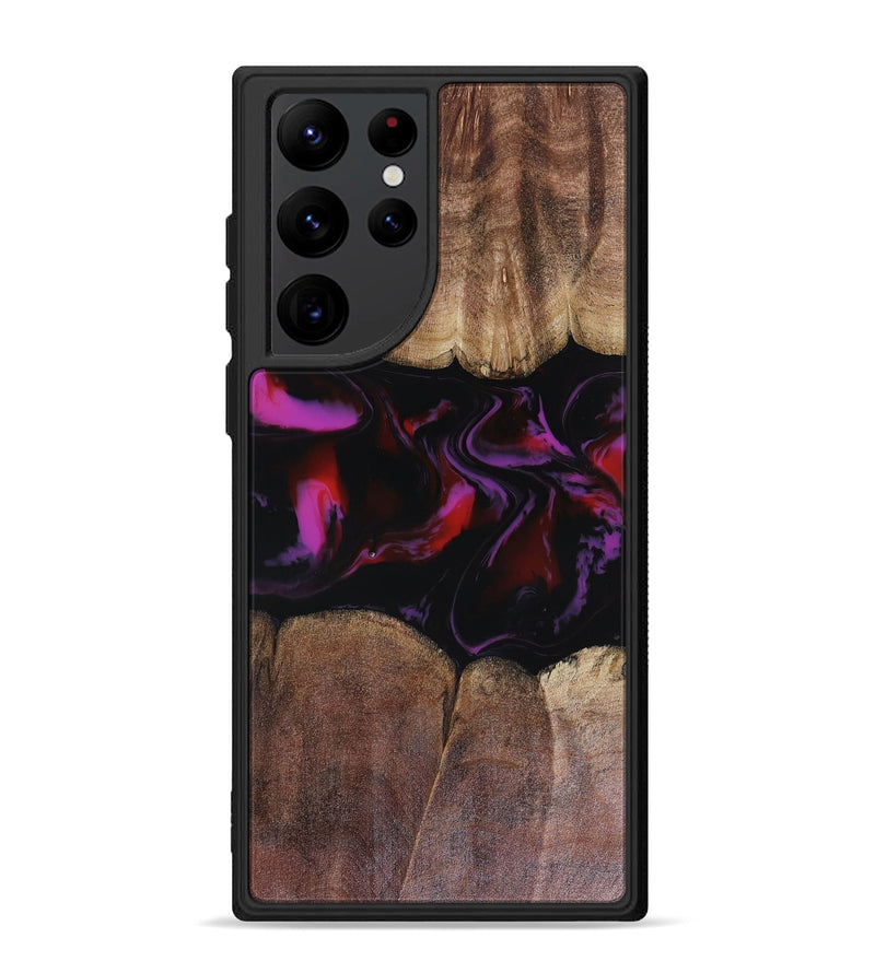 Galaxy S22 Ultra Wood Phone Case - Lavinia (Red, 816466)