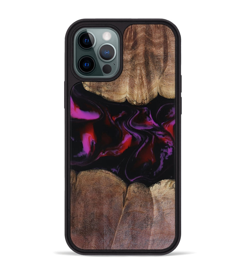 iPhone 12 Pro Max Wood Phone Case - Lavinia (Red, 816466)
