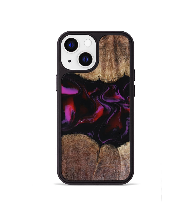 iPhone 13 mini Wood Phone Case - Lavinia (Red, 816466)