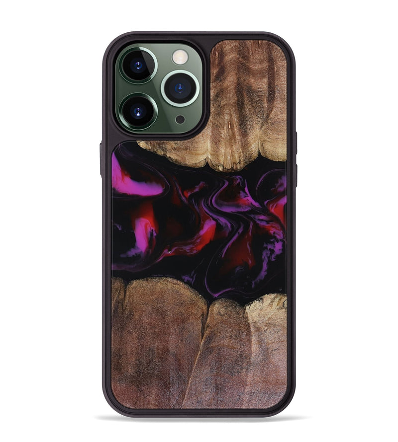 iPhone 13 Pro Max Wood Phone Case - Lavinia (Red, 816466)