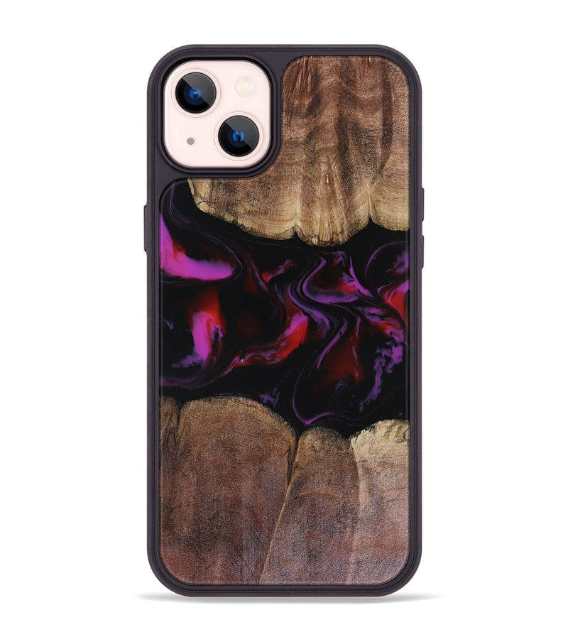 iPhone 14 Plus Wood Phone Case - Lavinia (Red, 816466)