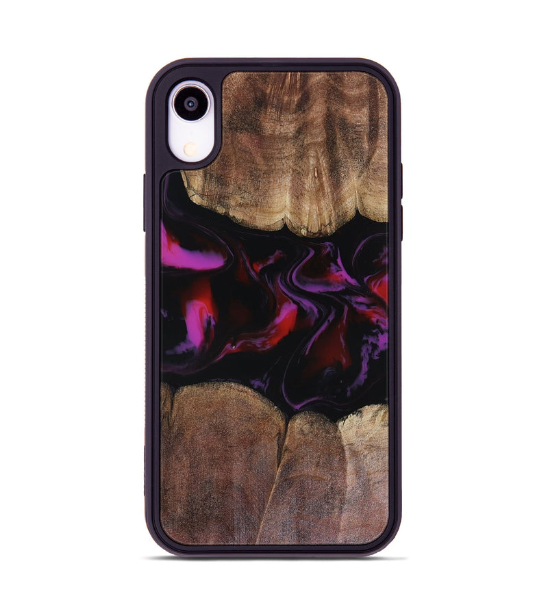 iPhone Xr Wood Phone Case - Lavinia (Red, 816466)